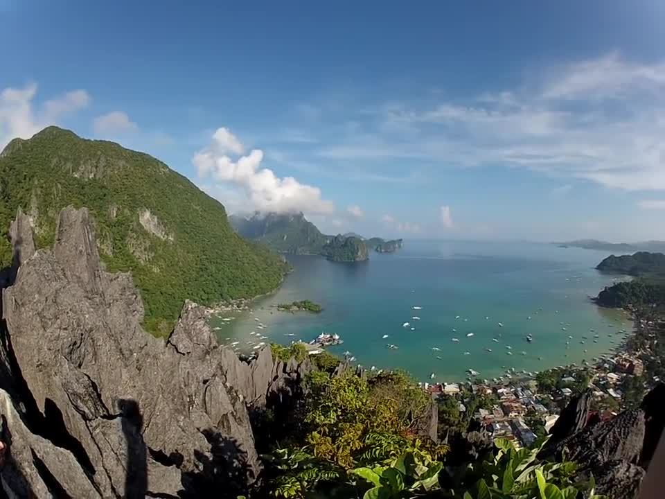 Top Mountain view of Elnido in Palawan, Philippines