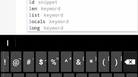 Python Coding with mobile phone