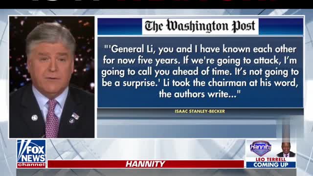 Is general Milley a traitor? Let's find out with Hannity