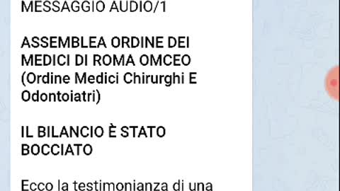 Ordine dei Medici di Roma. Bilancio bocciato. Panico del Presidente Maggi. Irruzione della polizia.