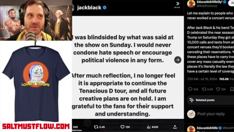 Jack Black Fired From Venues After Celebrating Political Violence