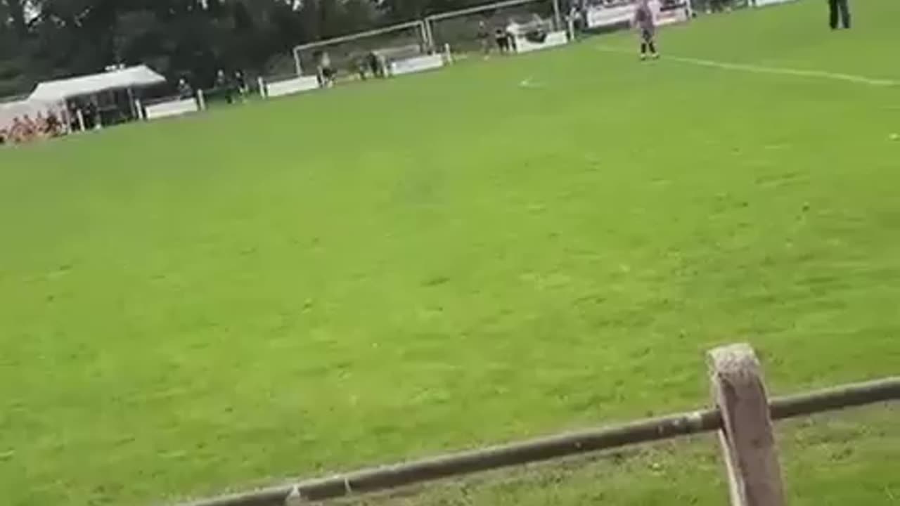 Moment footballer ARRESTED during match