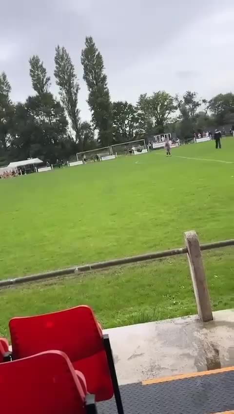 Moment footballer ARRESTED during match