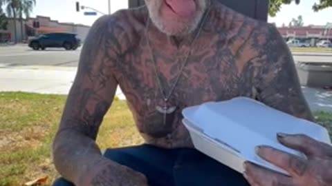 Millionaire blessed homeless who spent more than half of life in prison..