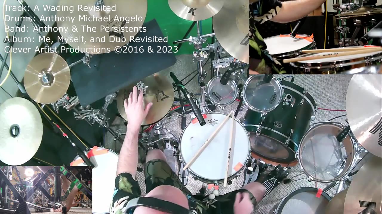 A Wading Revisited, Anthony & The Persistents (Anthony Michael Angelo Drum Tracking Video) 7_10