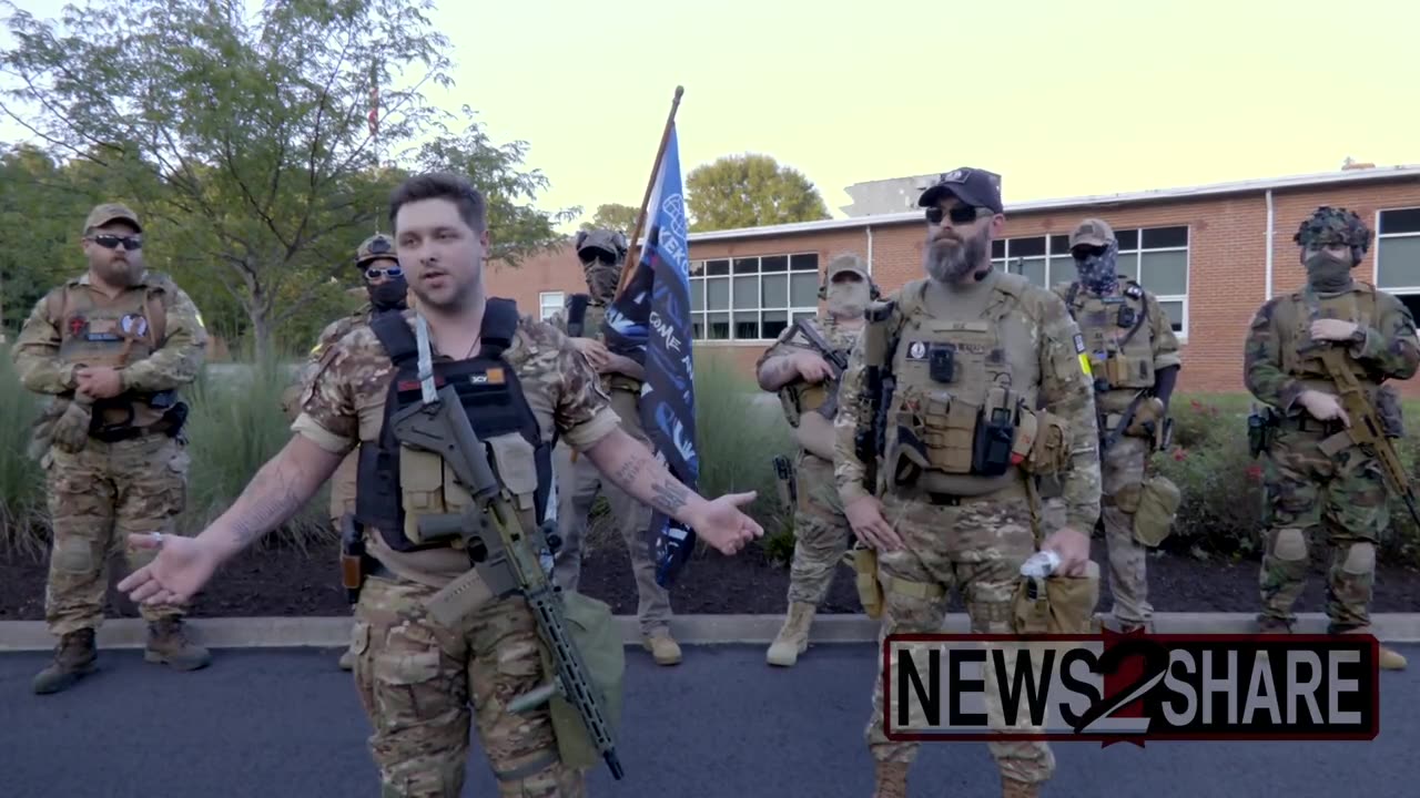 Armed Boogaloo Boys led by Mike Dunn rallied at Gloucester County, VA,