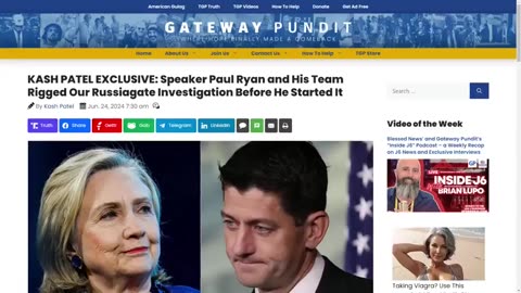 Paul Ryan Had The Steele Dossier The Whole Time