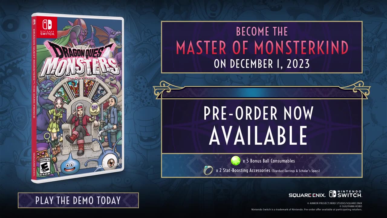 Dragon Quest Monsters_ The Dark Prince - Official Gameplay Overview Trailer