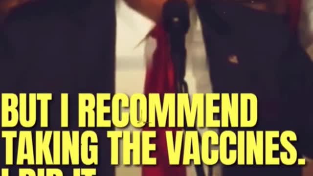 Trump Encourage to Get Vaccine. 1