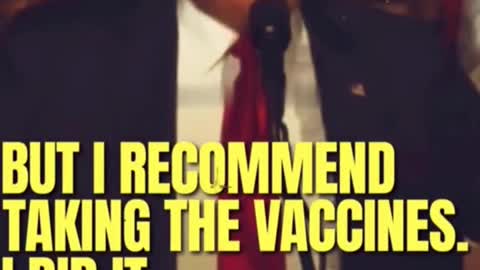 Trump Encourage to Get Vaccine. 1