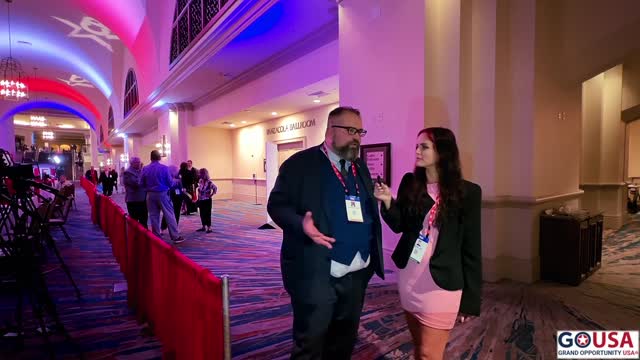 Senate Candidate Mark Szuszkiewicz (NY) with GOUSA at CPAC Orlando 2022