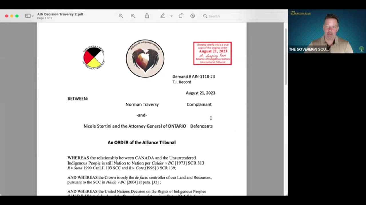 Norm Traversy’s HISTORIC WIN Against [DS] court w/Common Law Sets PRECEDENT 4 World FREEDOM!