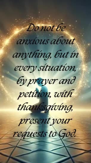Philippians 4:6-7 - Do not be anxious about anything, but in every situation, by prayer and...