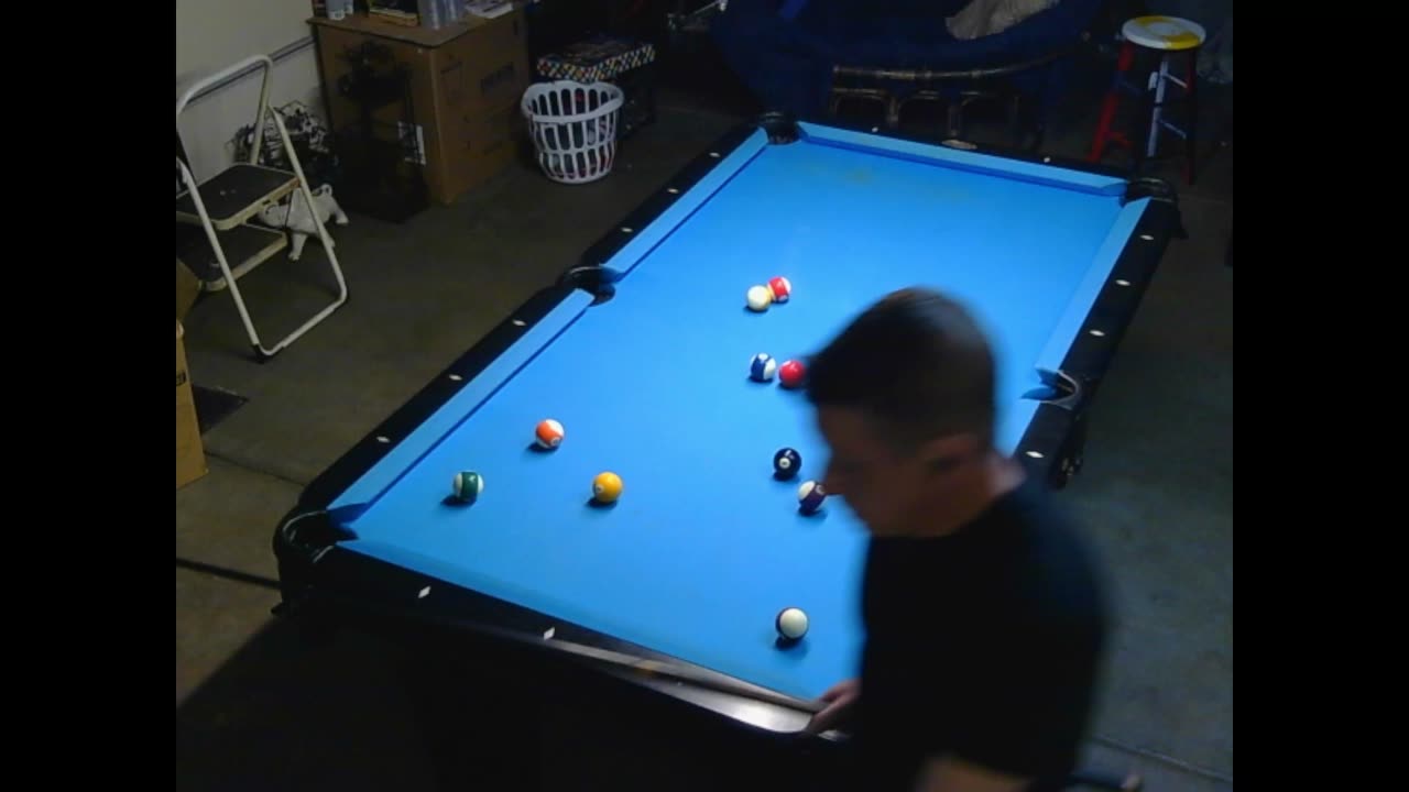 8-ball dry break, then run-out. A few VERY precise position shots in this one.