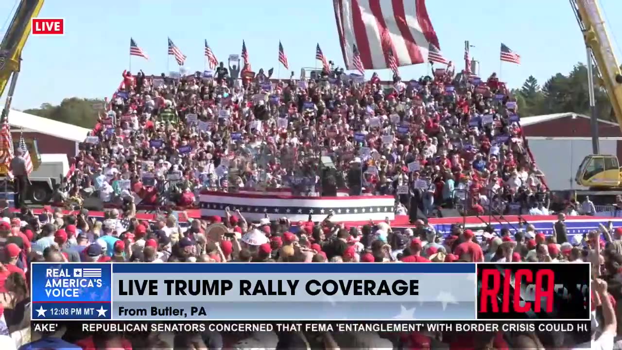 NATIONAL ANTHEM TRUMP RALLY BUTLER PA