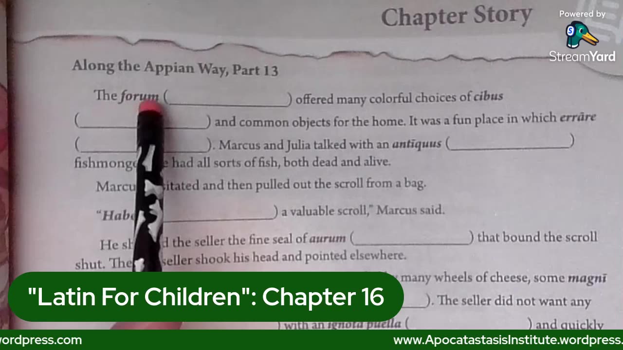 "Latin For Children": Chapter 16