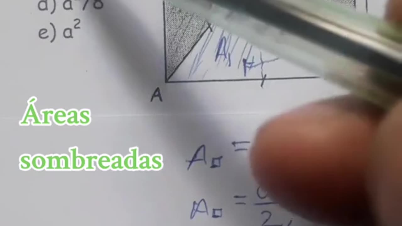 MATEMÁTICA GEOMETRÍA áreas sombreadas