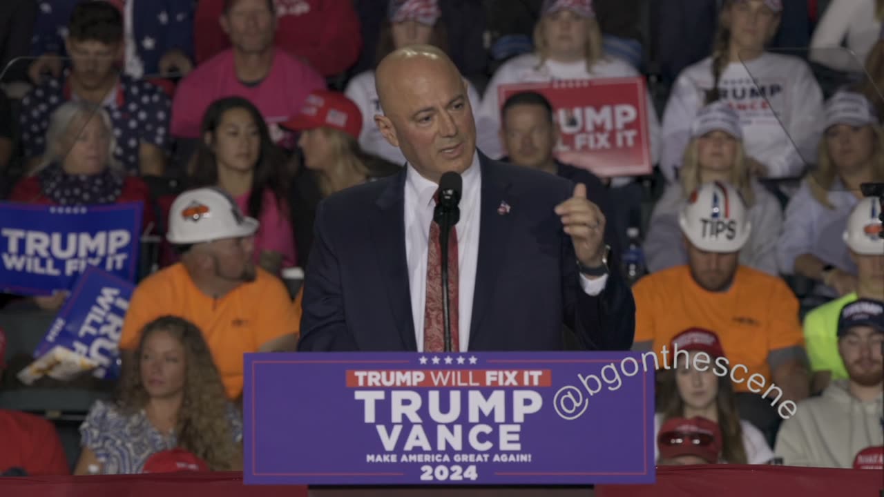 Dearborn Heights Mayor Bill Bazzi Speaks at Trump Rally in Grand Rapids, Michigan