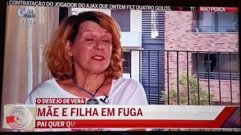 Uma peça da CMTV sobre a mãe que sentiu necessidade de fugir com a filha