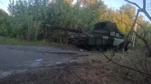 Ukrainians Find Another Abandoned Tank in Kursk