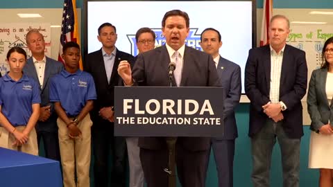 Florida Governor Ron DeSantis speaks on women's sports.