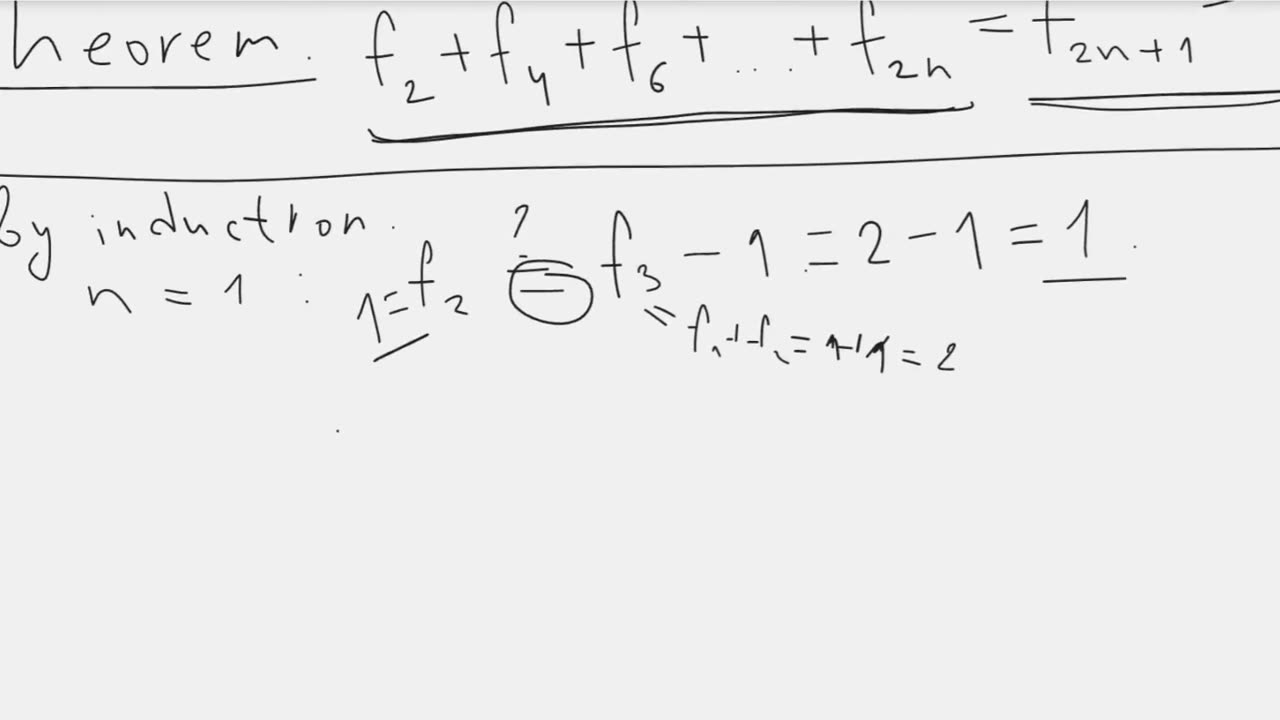 The sum of the first n Fibonacci numbers with even indices