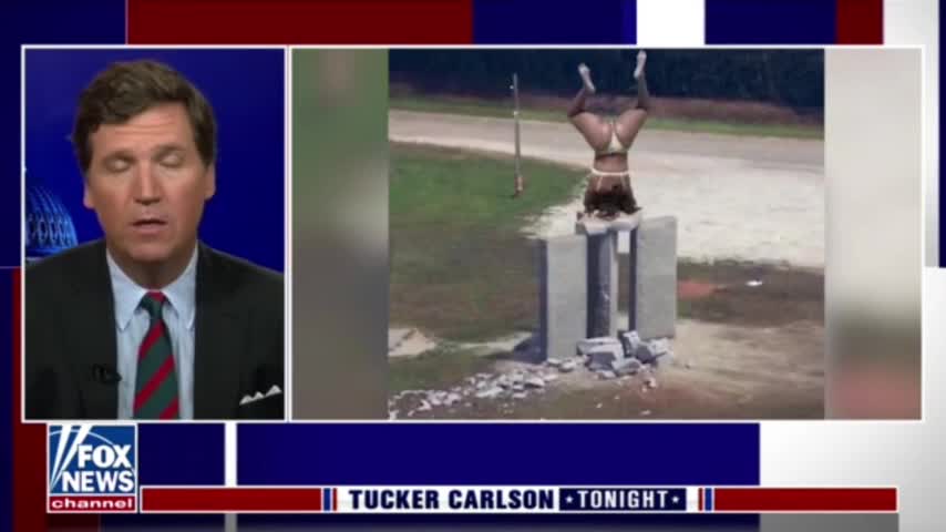 Tucker Carlson jokes that the Georgia Guidestones may have been "twerked into pebbles."