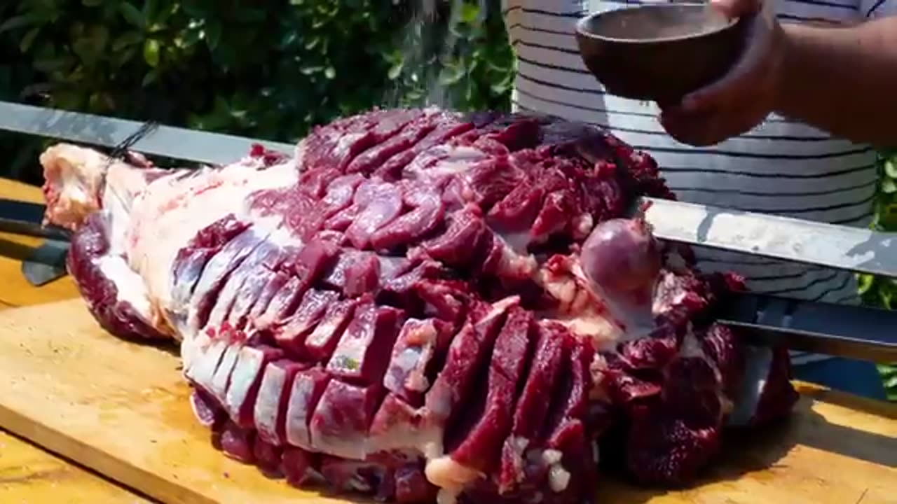 The Best Recipe For Shawarma From A Fried Huge Leg Of A Bull! Delight Of Taste!