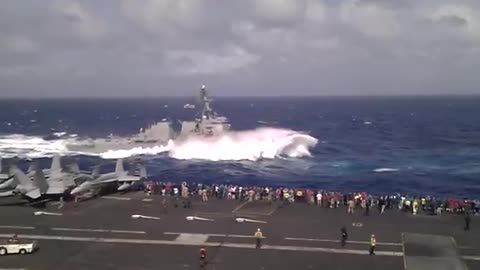 DDG-105 takes a NOSE DIVE