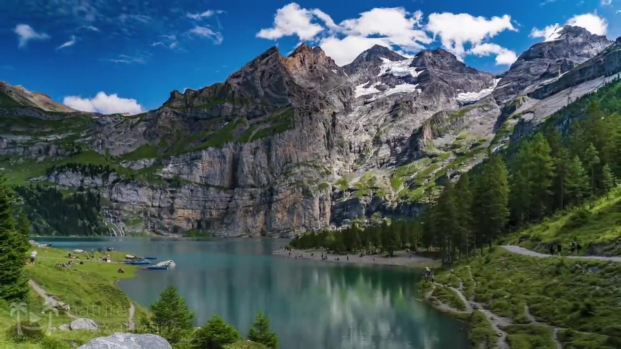 ALPS & DOLOMITES (Drone + Timelapse) Heavenly Nature Relaxation™ 5 Minute Short Film in