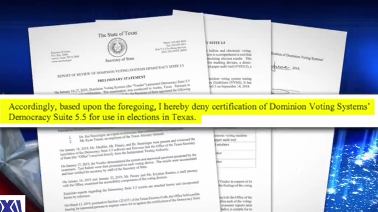 FEDERAL JUDGE ORDERED FOUNDER OF DOMINION TO GIVE DEPOSITION EVIDENCE UNDER OATH