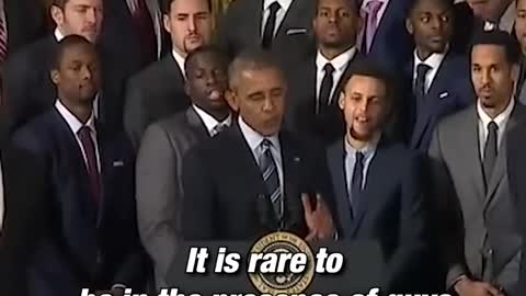 When Obama ROASTED The 2015 Warriors 🤣 - Highlights #Shorts