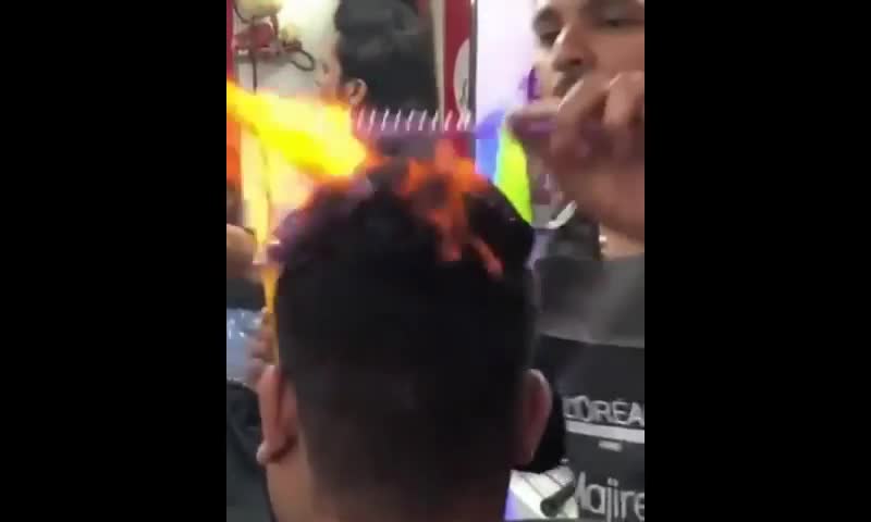 Fire Hair Cut