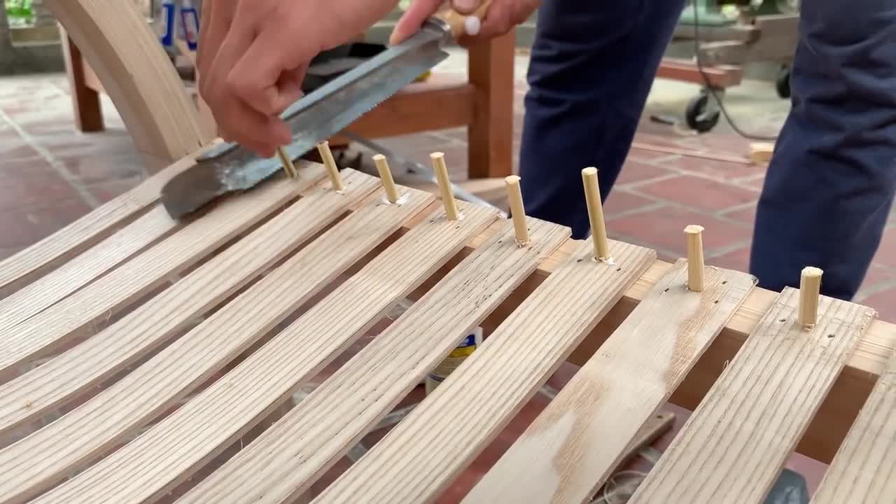 Amazing Ingenious Woodworking Ideas With Wooden Strips // Relaxing Chair With Modern Design And Soft