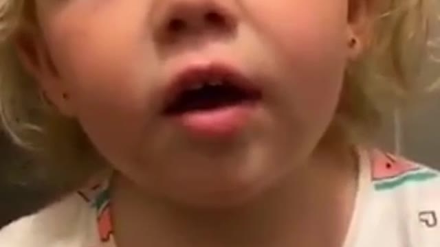 Little girl says after smashing her finger the cutest thing