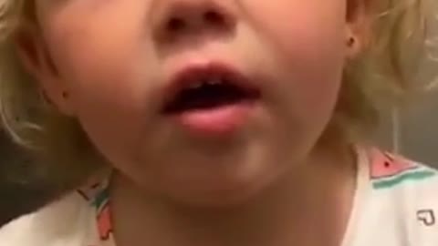 Little girl says after smashing her finger the cutest thing