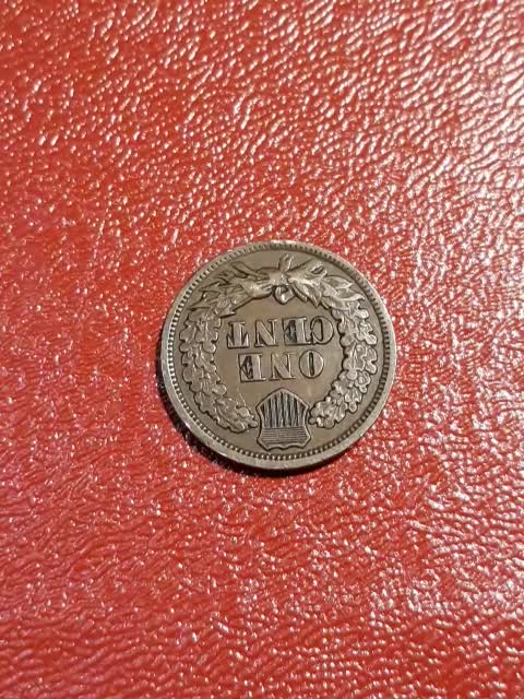 1864 Indian Head cent penny, reverse is 180 degrees off.