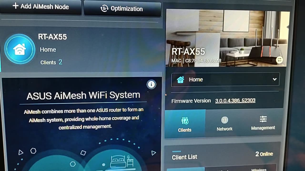 Asus Router upgrade from AC1700 to ASUS RT-AX55 AX1800