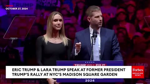 They Tried To Destroy His Life- Eric Trump Rails Against Attacks On His Father During MSG Rally