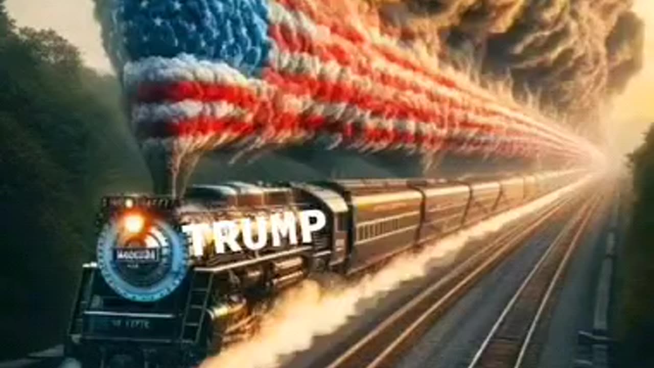 Politics - 2024 All Aboard The American Patriot President Donald Trump Train The Peoples Choice