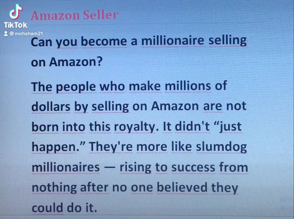 Can you become a millionaire selling on Amazon?