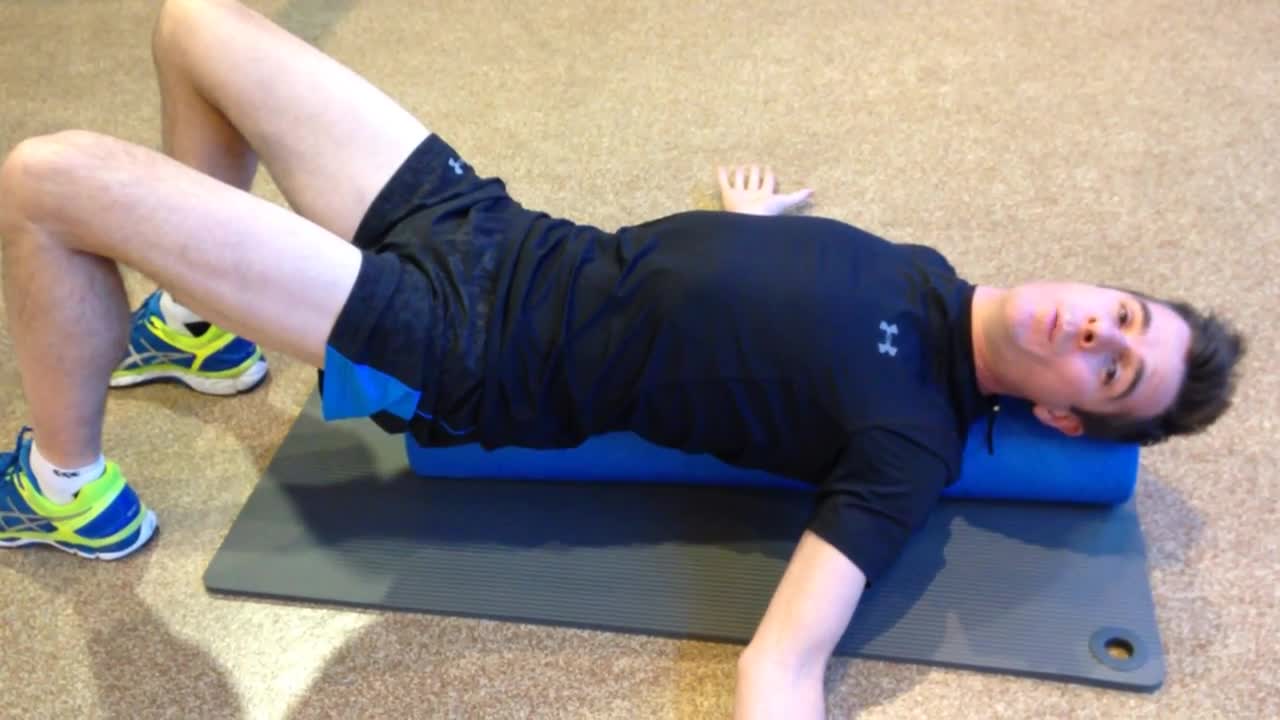 The 10 minute foam roller spinal stretch