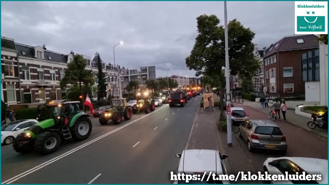 Nijmegen 💪 Farmers protest globalist new world order WEF plan to reduce Farms 8-7-2022