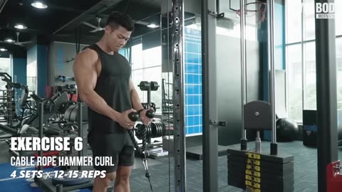 Boy Amazing Motivation Workout For Biceps At Gym. GYM BODY MOTIVATION