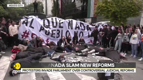 Protesters invade Mexican Senate to halt judicial reform debate | World News | WION