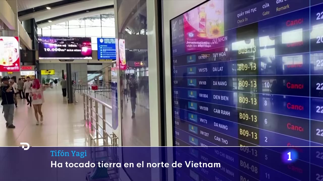 TIFÓN YAGI: Con FUERTES LLUVIAS y VIENTOS de hasta 203 km/h HA TOCADO TIERRA en VIETNAM | RTVE