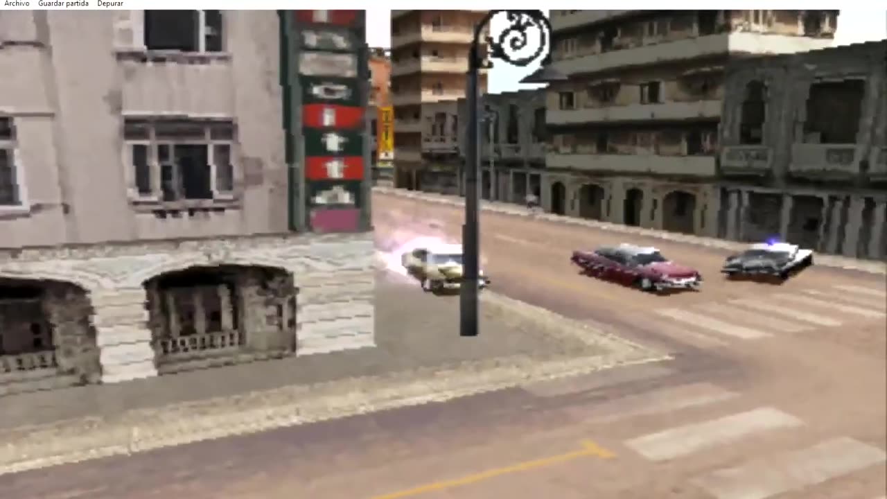 High speed chase of a 1952 Chevrolet Styleline Deluxe in Havana Cuba in the game Driver 2 - Part 5