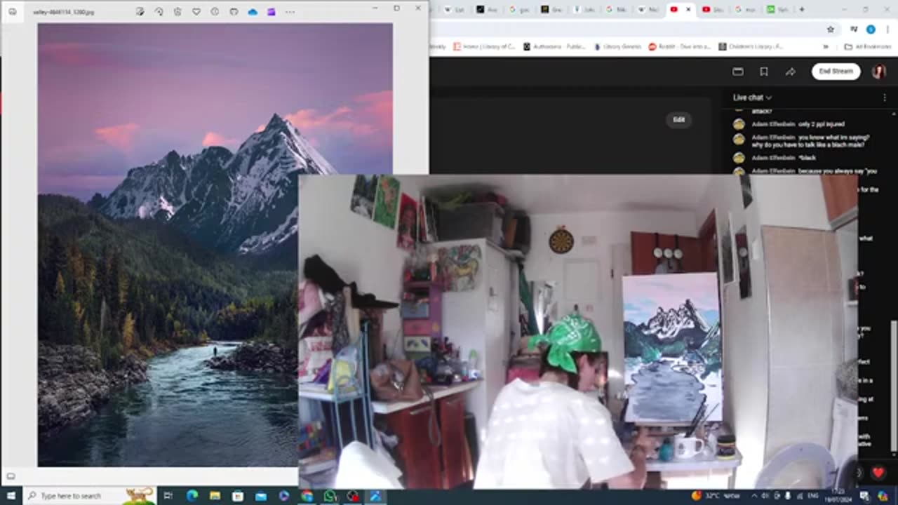 hi lets paint landscape