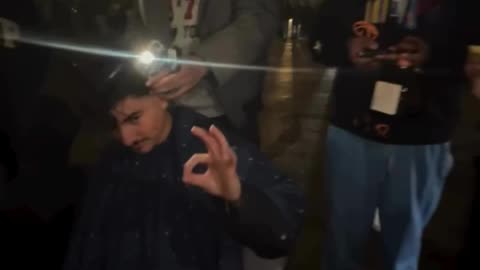 Getting a haircut while cars are drifting