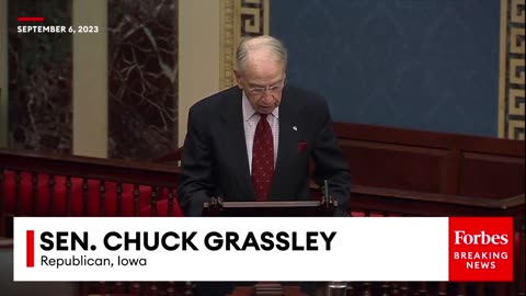 Hardly Working- Chuck Grassley Drops The Hammer On Bidenomics